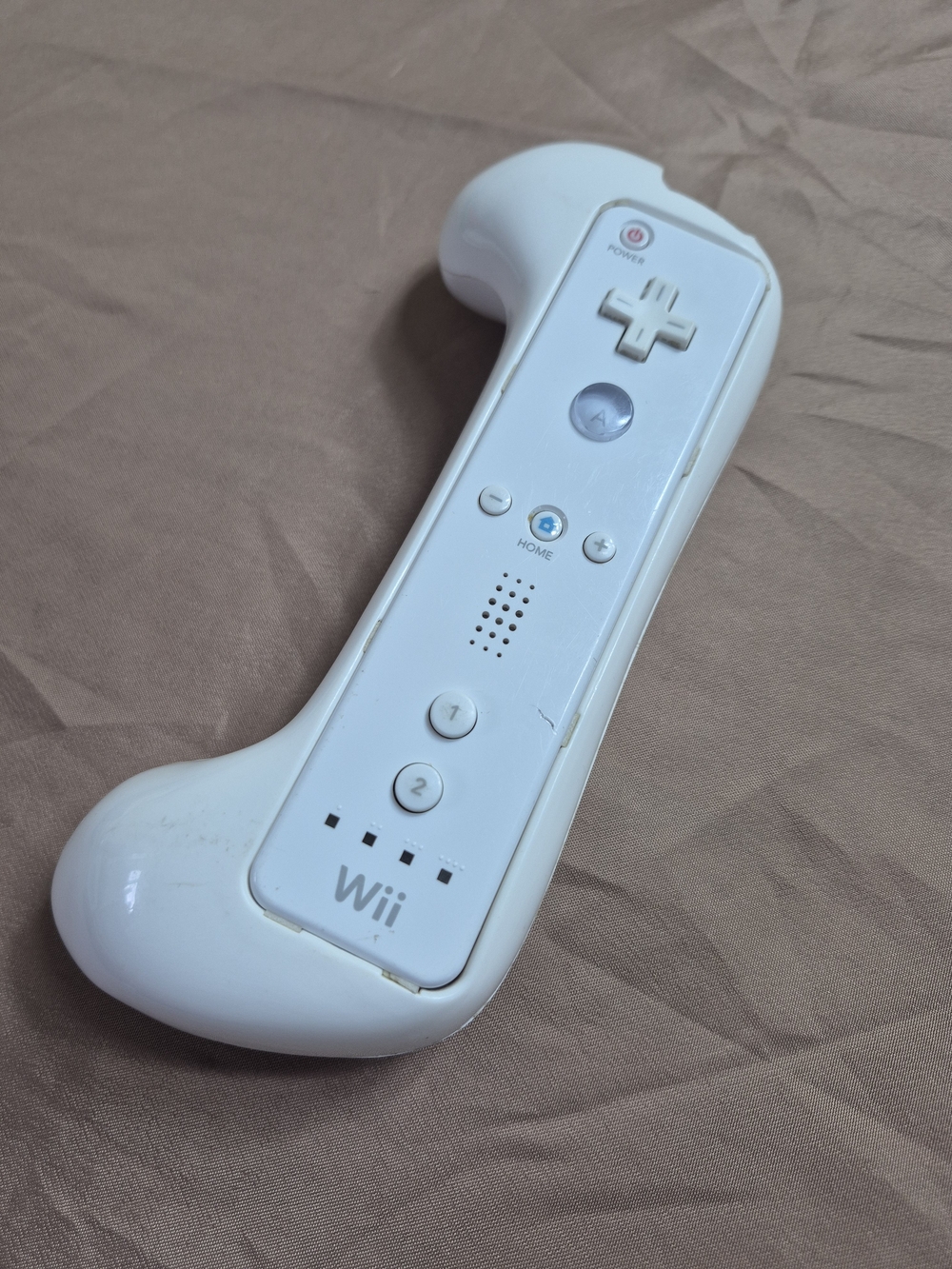 Nintendo Wii Remote Control with Wii Motion Plus Grip Attachment, TESTED